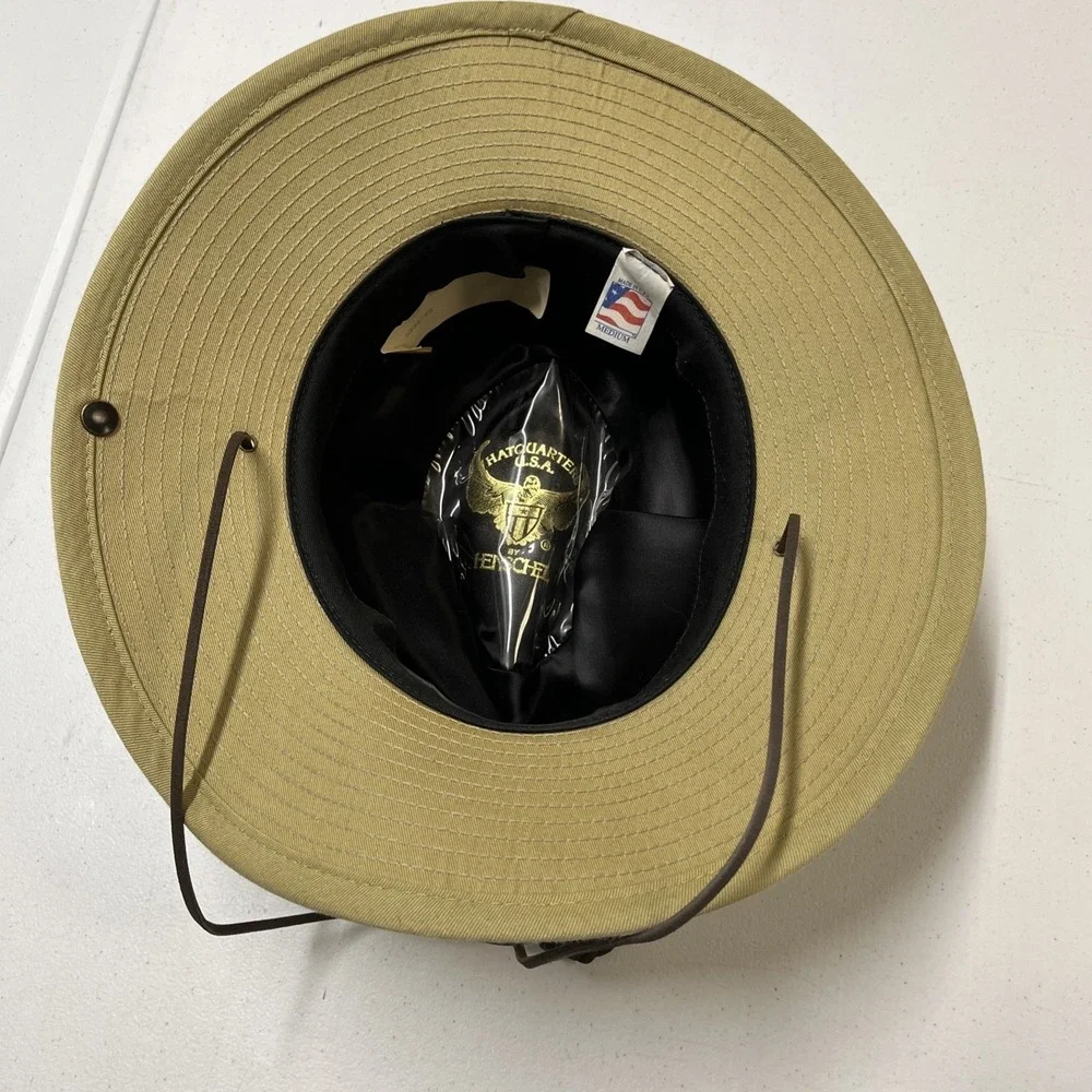 Hensel Oswego Aussie Boonie Hat Brown Cotton Snap Brim Size M‎ Outdoor Hiking